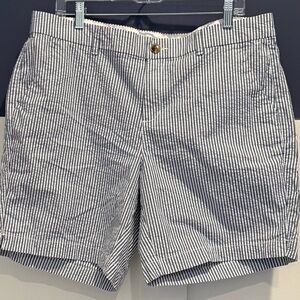 Old Navy Blue and White Striped Women Shorts Size 14
